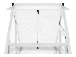 Estufa tipo tenda para plantas flores e hortaliças com base prateada 169 x 58 x 195 cm alumínio prata 02_0044517