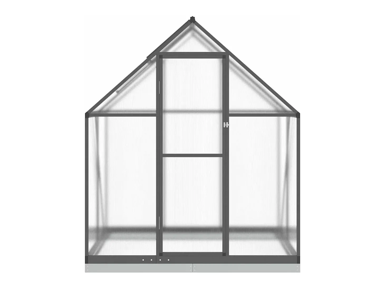 Estufa tipo tenda para plantas flores e hortaliças com estrutura de base 169 x 114 x 202 cm alumínio antracite 02_0044486