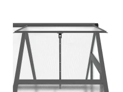 Estufa tipo tenda para plantas flores e hortaliças com estrutura de base 169 x 114 x 202 cm alumínio antracite 02_0044486