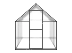 Estufa tipo tenda para plantas flores e hortaliças com estrutura de base 334 x 169 x 195 cm alumínio antracite 02_0044501