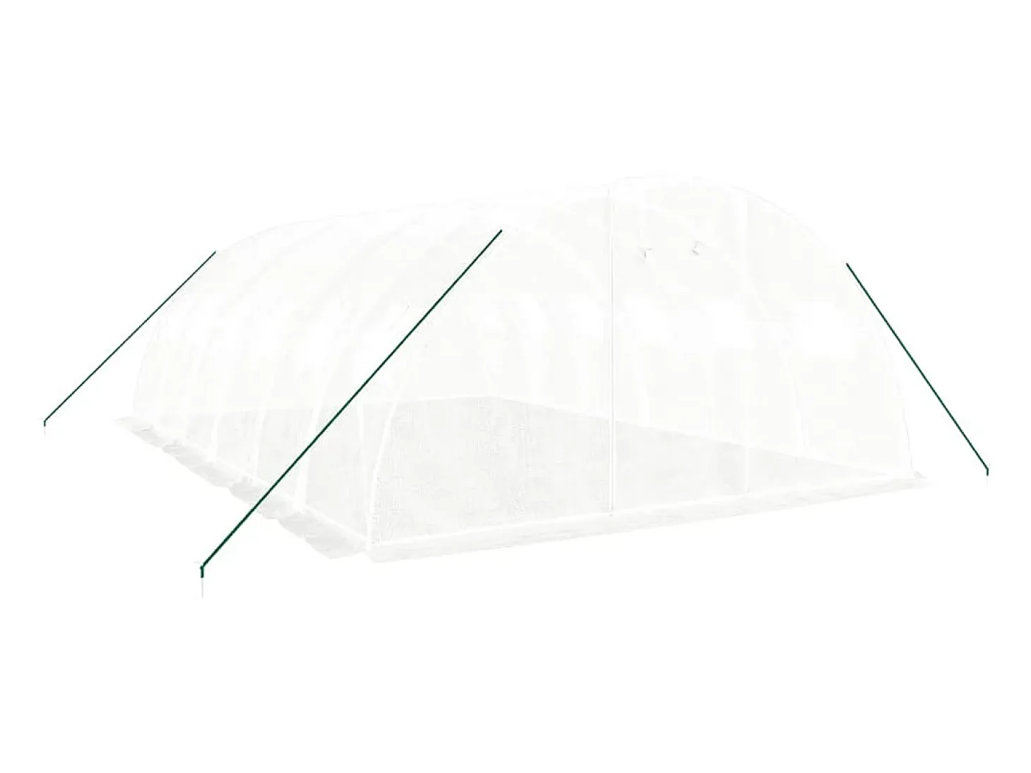 Estufa tipo tenda para plantas flores e hortaliças com estrutura de aço 24 m² 6 x 4 x 2 m branca 02_0044561