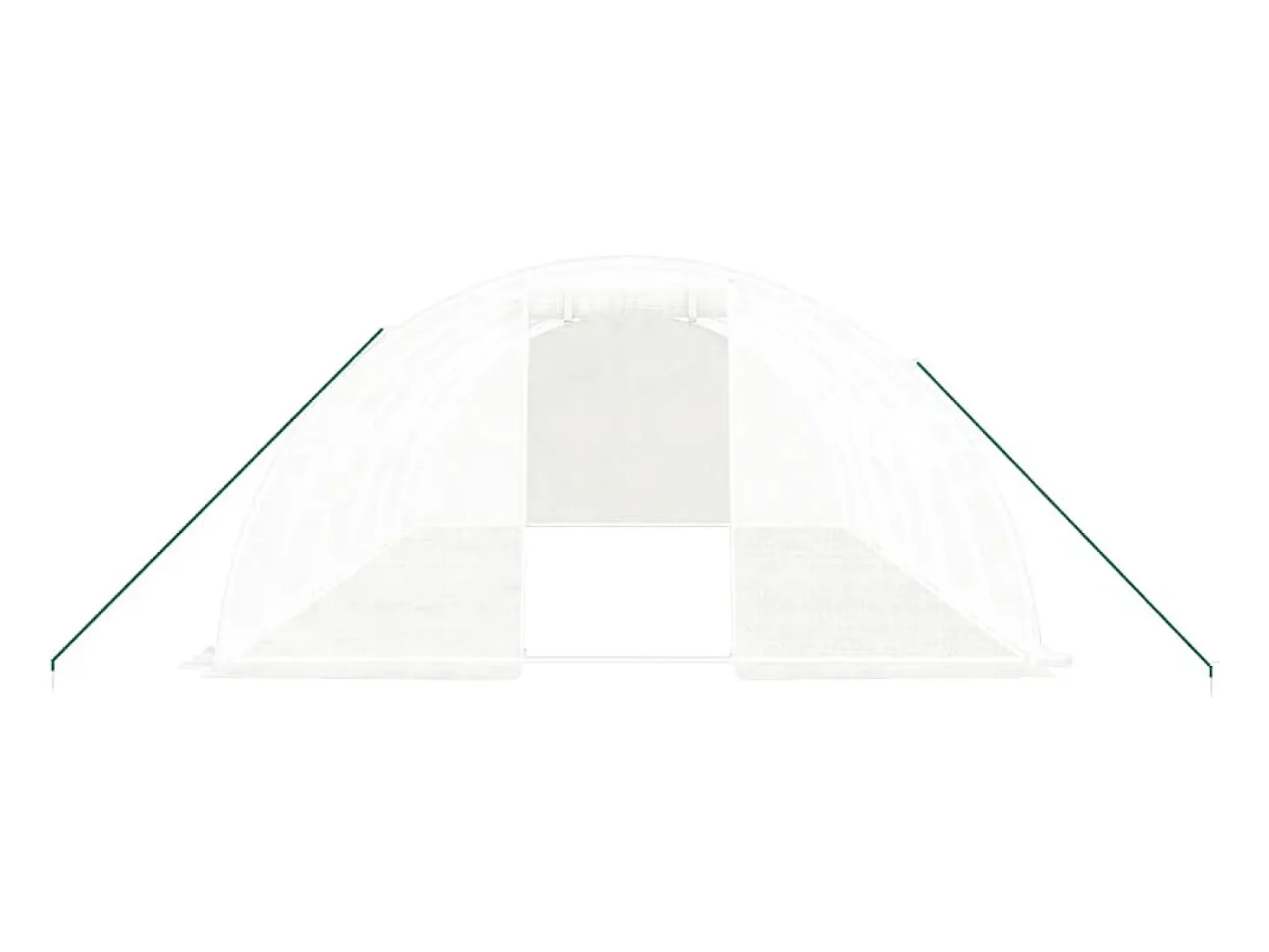 Estufa tipo tenda para plantas flores e hortaliças com estrutura de aço 24 m² 6 x 4 x 2 m branca 02_0044561