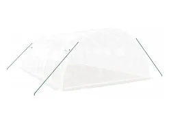Estufa tipo tenda para plantas flores e hortaliças com estrutura de aço 24 m² 6 x 4 x 2 m branca 02_0044561