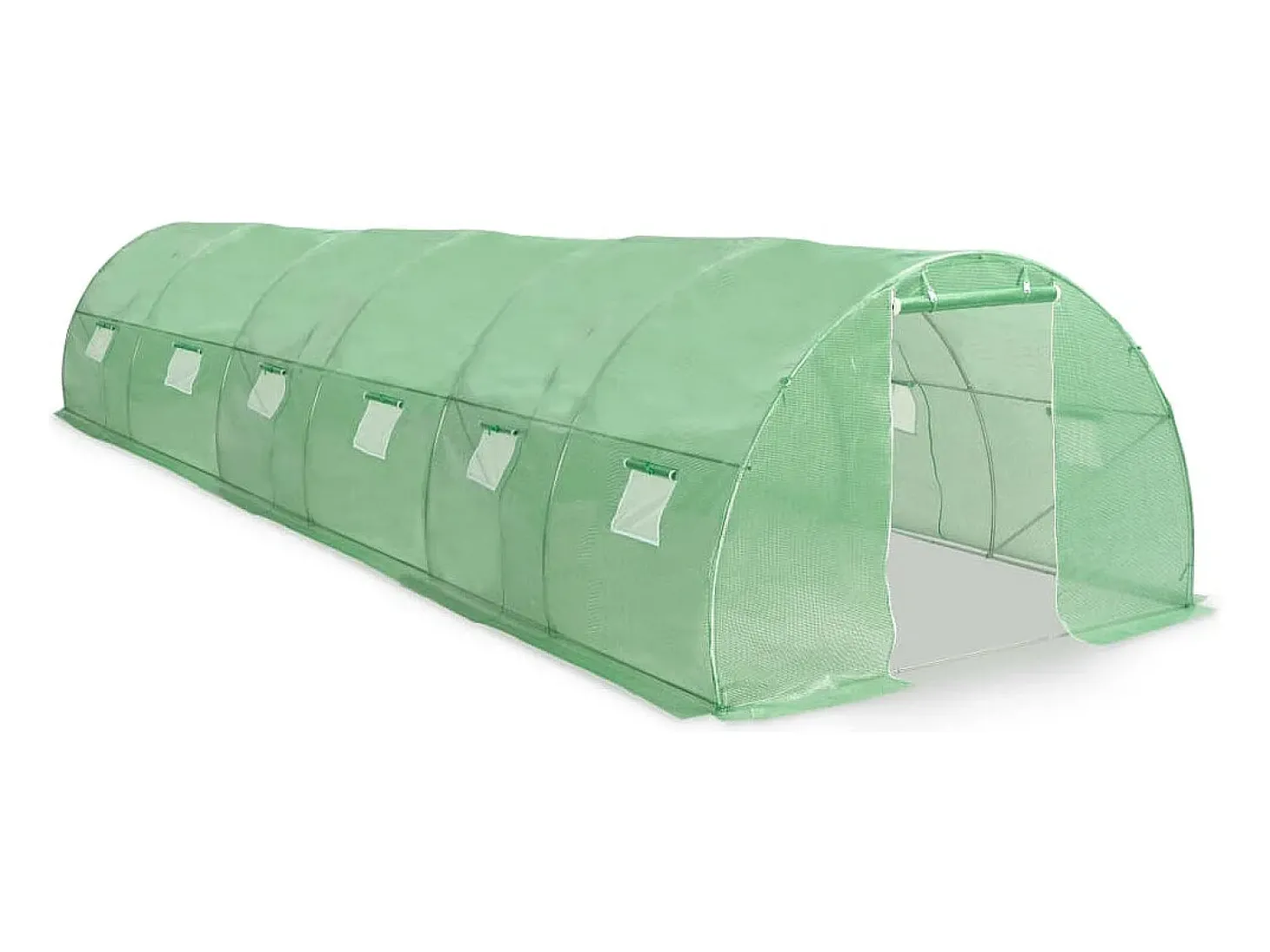 Estufa tipo tenda para plantas flores e hortaliças 27 m² 900 x 300 x 200 cm verde 02_0044444
