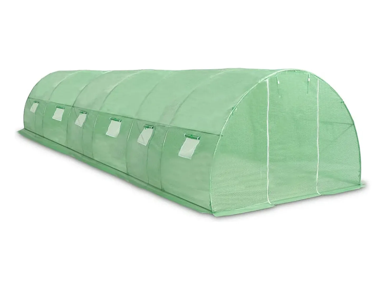 Estufa tipo tenda para plantas flores e hortaliças 27 m² 900 x 300 x 200 cm verde 02_0044444