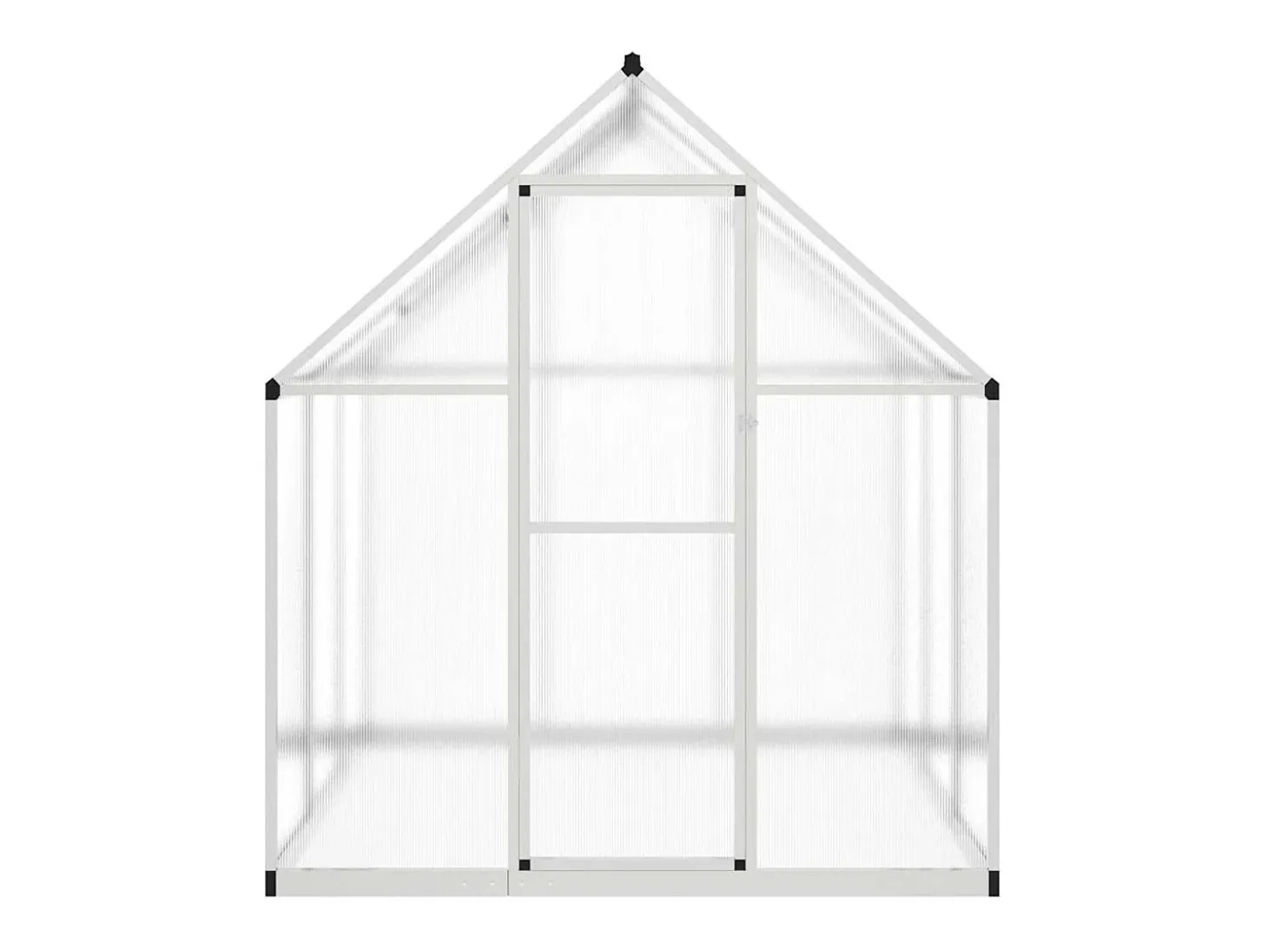 Estufa tipo tenda para plantas flores e hortaliças com base prateada 169 x 169 x 195 cm alumínio prata 02_0044516