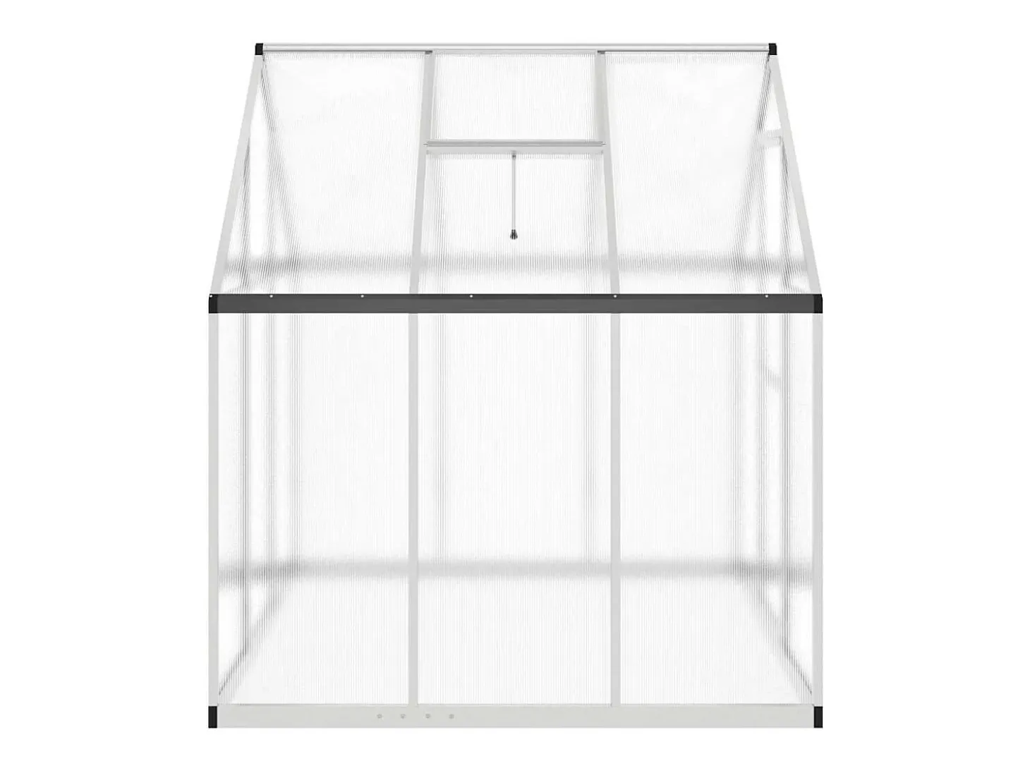 Estufa tipo tenda para plantas flores e hortaliças com base prateada 169 x 169 x 195 cm alumínio prata 02_0044516