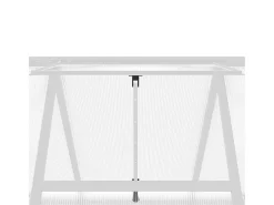 Estufa tipo tenda para plantas flores e hortaliças com base prateada 169 x 169 x 195 cm alumínio prata 02_0044516