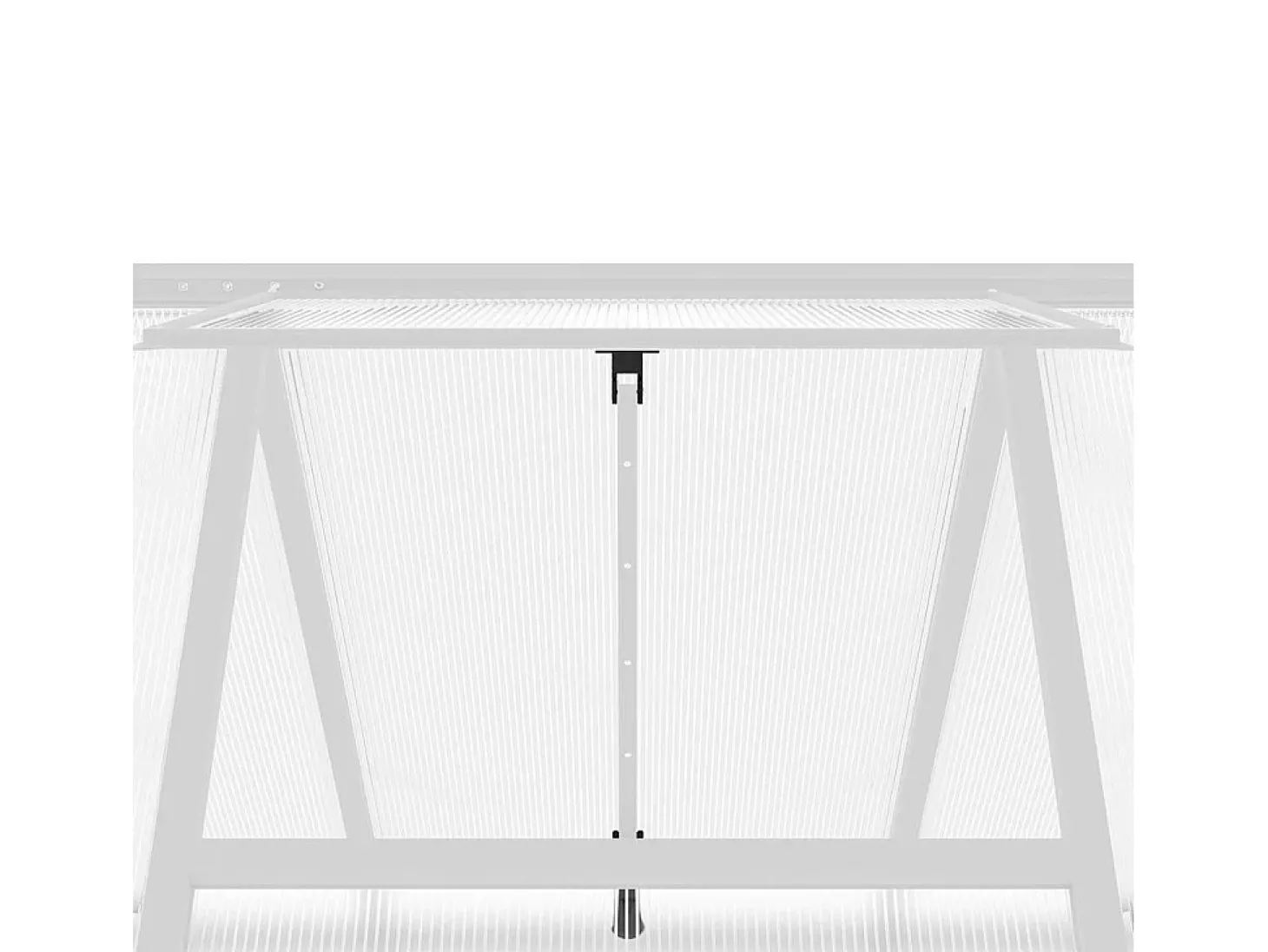 Estufa tipo tenda para plantas flores e hortaliças com base prateada 169 x 169 x 195 cm alumínio prata 02_0044516