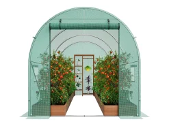 Estufa Tipo Túnel SucceBuy 2 x 3 x 2 m, Estrutura Galvanizada, Cobertura em PE, Verde