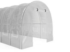 Estufa túnel com estrutura em aço 36 m² C300 x L1200 x A200 cm branco - IPOMEA