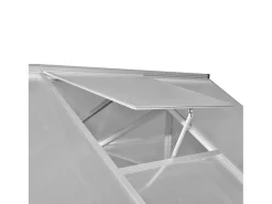 Estufa/tenda de alumínio reforçado para plantas flores e hortaliças com estrutura de base 4,6 m² transparente 02_0044660