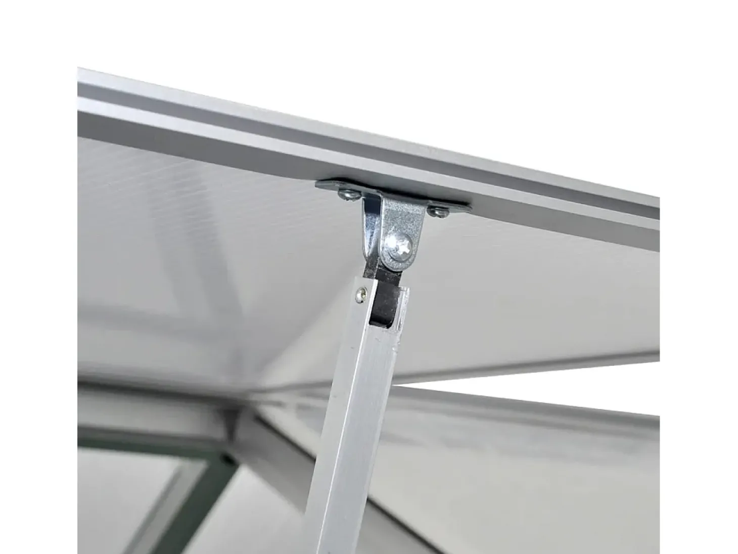 Estufa/tenda de alumínio reforçado para plantas flores e hortaliças com estrutura de base 4,6 m² transparente 02_0044660