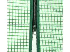 Estufa/tenda de cultivo ao nível do solo para plantas flores e vegetais com 12 prateleiras de aço 143 x 214 x 196 cm verde 02_0044655