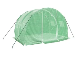 Estufa/tenda para plantas flores e hortaliças com estrutura de aço 6 m² 3 x 2 x 2 m verde 02_0044610