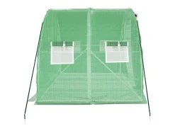 Estufa/tenda para plantas flores e hortaliças com estrutura de aço 6 m² 3 x 2 x 2 m verde 02_0044610