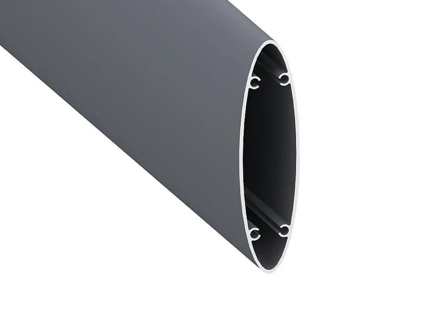 Extensão de cerca com venezianas em alumínio antracite - H80 x L173 cm - BAROMA