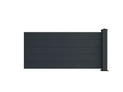 Extensão de painel de vedação de pousar A89 x C189 cm + 1 poste antracite NAZARIO