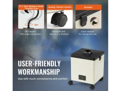 Extrator de Fumaça SucceBuy de Solda 100 W, Filtro de 3 Estágios, Fluxo de Ar 240 m³/h, Absorvedor de Fumaça de Solda Compacto para Solda