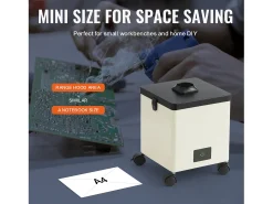 Extrator de Fumaça SucceBuy de Solda 100 W, Filtro de 3 Estágios, Fluxo de Ar 240 m³/h, Absorvedor de Fumaça de Solda Compacto para Solda