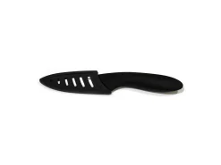 Faca de Cerâmica 16,6 cm com Cabo Soft Preto e Estojo Protetor