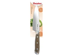 Faca de Chef HERITAGE Metaltex 15 cm Madeira Pakka Aço Inoxidável Molibdênio-Vanádio