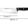 Faca de Cozinha Arcos Universal 17,5 cm Aço Inoxidável Preto
