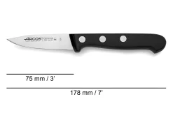 Faca de escritório Arcos Universal 75 mm Aço Inoxidável Preto