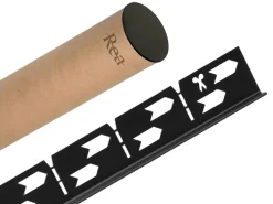 Faixa De Base De Chuveiro Inclinada Rea 100Cm Left Black