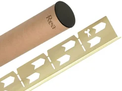 Faixa De Base De Chuveiro Inclinada Rea 120Cm Right Brush Gold
