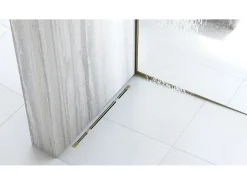 Faixa De Base De Chuveiro Inclinada Rea 120Cm Right Brush Gold