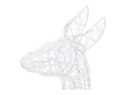 Família de renas decorativa 300 luzes LED acrílico branco frio