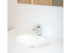 Fangolo torneira misturadora baixa cromada para lavatório Essebagno