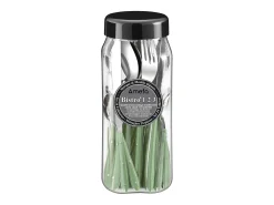 Faqueiro 24 peças Bistro 1-2-3 com cabos de água verde