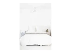 Faro Barcelona - Ventilador de Teto Punt M LED Branco/Branco - Motor DC Silencioso, com Luz LED Regulável e Controle Remoto