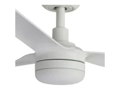 Faro Barcelona - Ventilador de Teto Punt M LED Branco/Branco - Motor DC Silencioso, com Luz LED Regulável e Controle Remoto