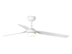 Faro Barcelona - Ventilador de Teto Punt M LED Branco/Branco - Motor DC Silencioso, com Luz LED Regulável e Controle Remoto