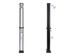 FIDGI chuveiro solar preto e prateado 35L