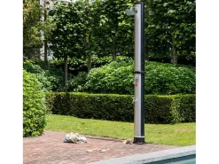 FIDGI chuveiro solar preto e prateado 35L