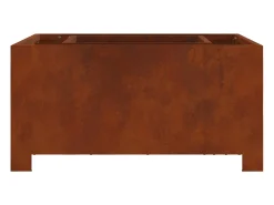 Fire Pit Castanho 80 x 80 x 40 cm Aço resistente às intempéries