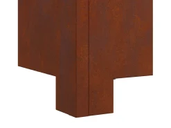 Fire Pit Castanho 80 x 80 x 40 cm Aço resistente às intempéries