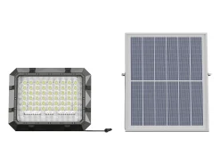 Foco exterior com painel solar. Projetor a energia solar de pousar 150 lumens CLARTO