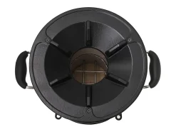 Fogão a lenha de campismo 45,5x33x25,5 aço inoxidável prateado