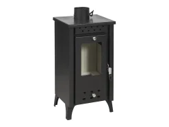 Fogão a lenha Matilde Nera, potência 7,7 kW, C33 x L38,5 x A74