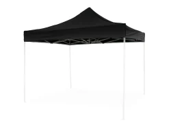 Folha lateral de substituição impermeável preta de 3x2m para gazebo dobrável