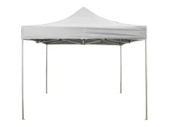 Folha lateral impermeável branca de 2x2m com janela de substituição para gazebo dobrável