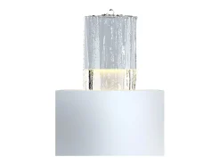 Fonte de exterior em aço inoxidável com LEDs A65 cm prateado - CARDINA