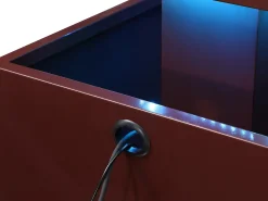 Fonte de exterior em aço inoxidável e vidro A65 cm terracota - CARDINA
