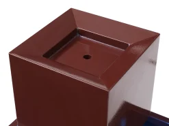 Fonte de exterior em aço inoxidável e vidro A65 cm terracota - CARDINA