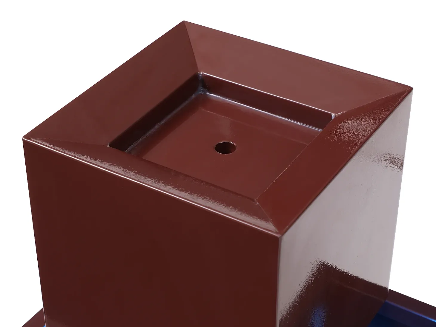 Fonte de exterior em aço inoxidável e vidro A65 cm terracota - CARDINA
